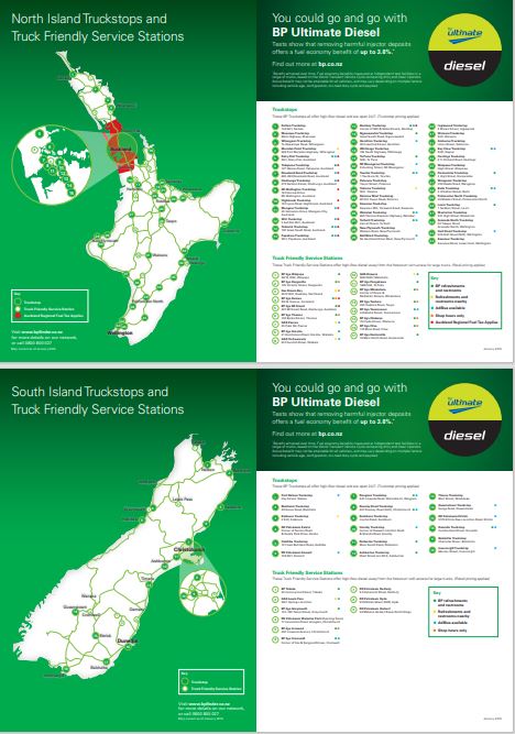 Truck friendly site map