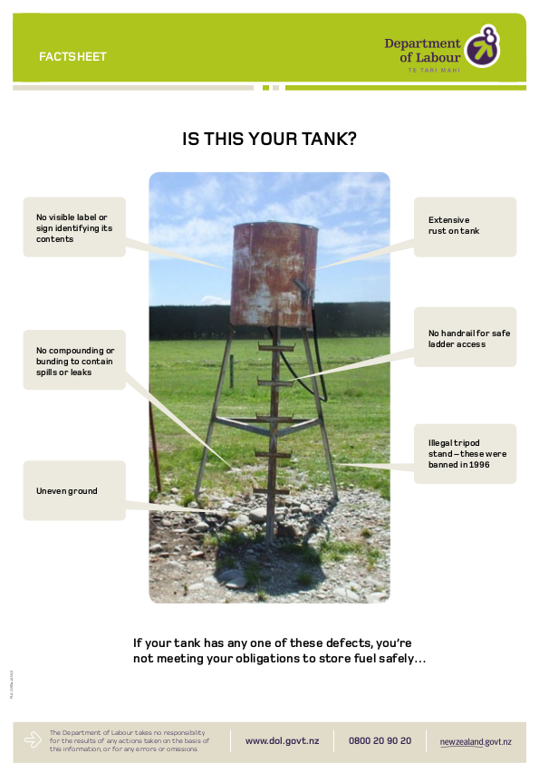is this your tank safety sheet