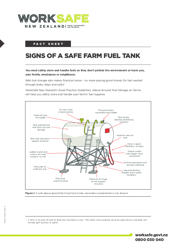 safe farm fuel tank
